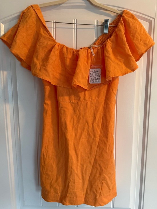 Free People Dresses & Skirts - Free People Girl Crush Mini Dress Orange